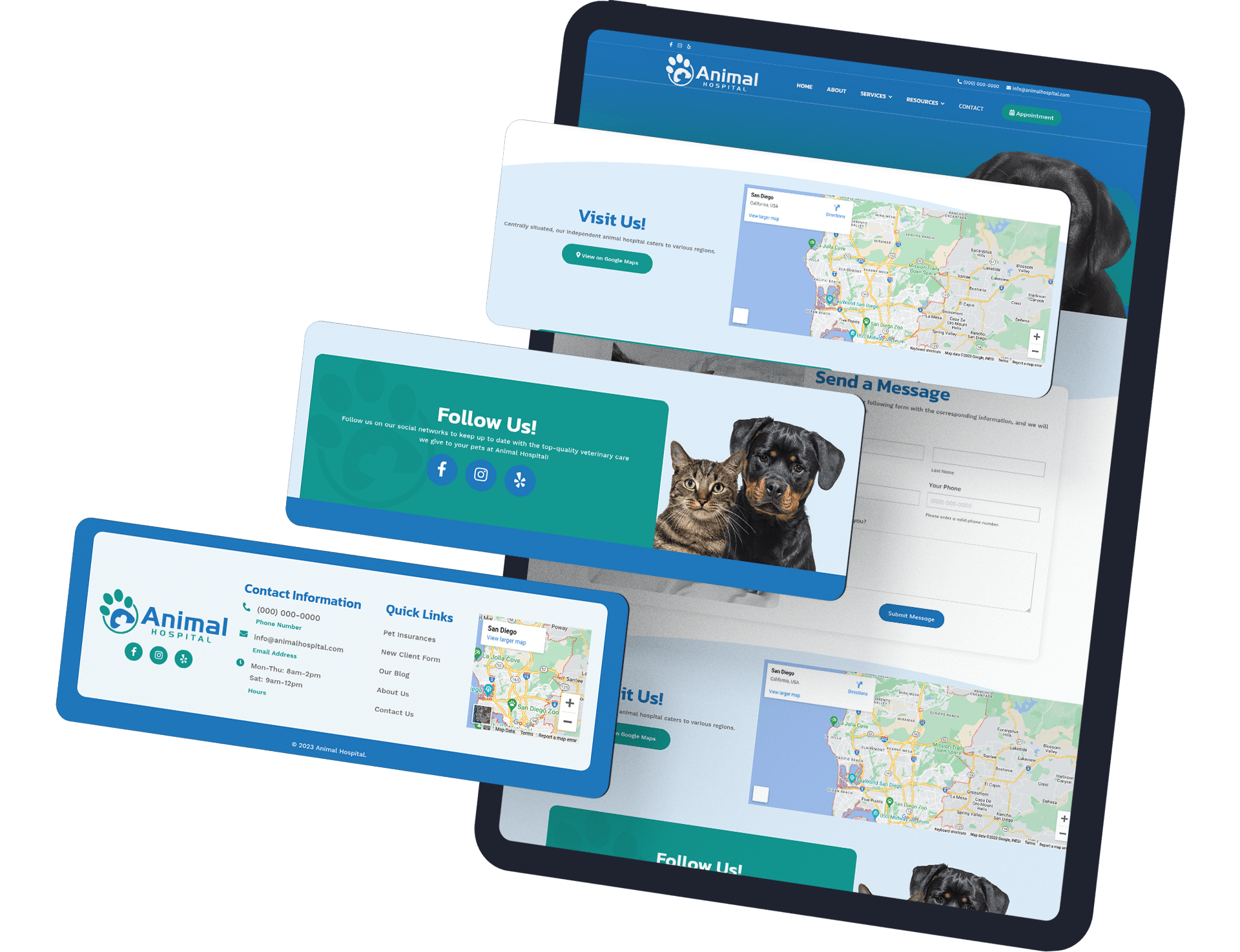 animal hospital tablet screenshot and features